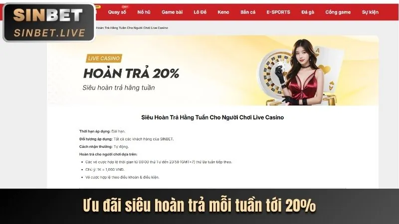 Hoàn Trả Casino Hàng Tuần win88